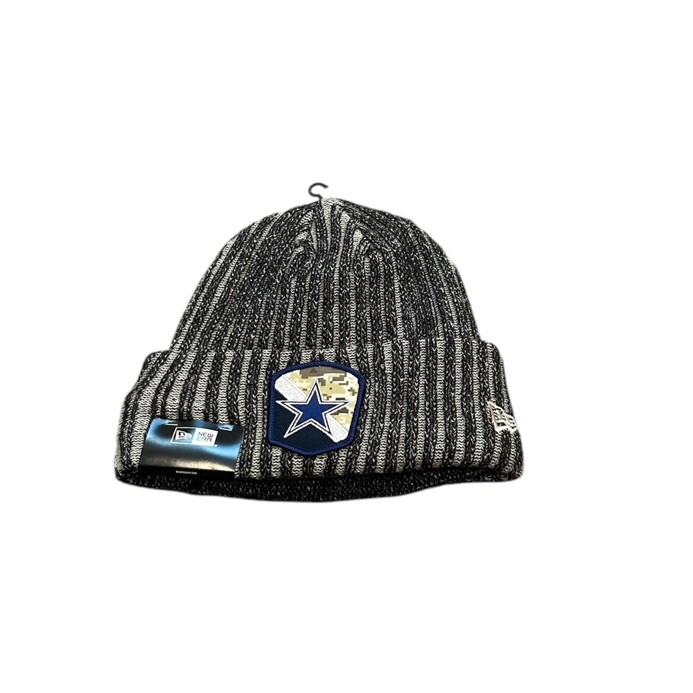 Dallas Cowboys New Era Salute Military Cuffed Beanie Hat Cap
